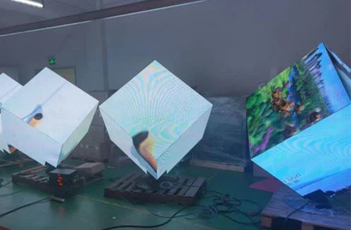 Tilpasset Outdoor Cube LED-skærm til kunde i Estland.